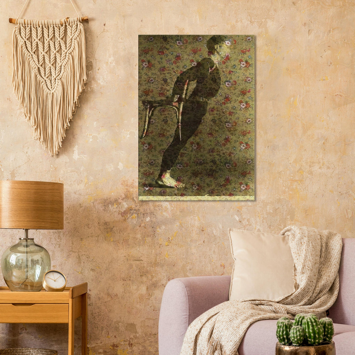 Andy Warhol canvas print depicting a direct portrait format keeps the focus on individual presence, allowing Warhol’s graphic treatment to elevate the sitter into an instantly readable image