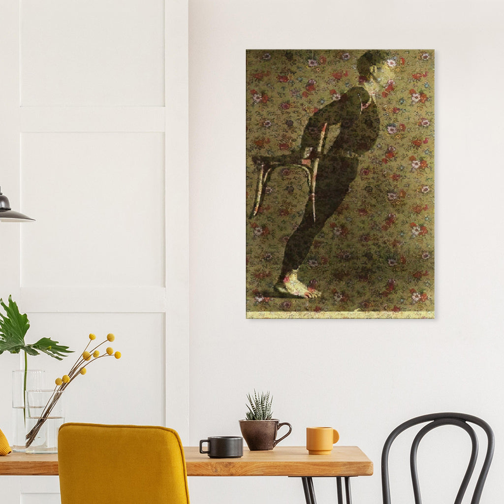 Andy Warhol canvas print depicting a direct portrait format keeps the focus on individual presence, allowing Warhol’s graphic treatment to elevate the sitter into an instantly readable image