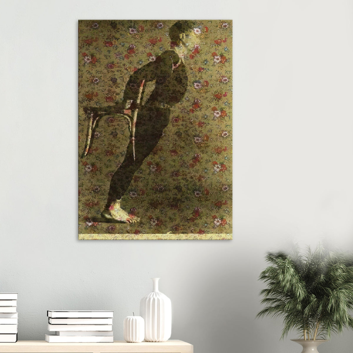 Andy Warhol canvas print depicting a direct portrait format keeps the focus on individual presence, allowing Warhol’s graphic treatment to elevate the sitter into an instantly readable image