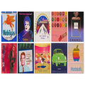 Andy Warhol poster depicting familiar commercial graphics turned into a composed art image, a detail that connects the composition to its broader artistic subject, 30x40 cm / 12x16″