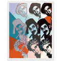 Andy Warhol framed print depicting the sitter is the American comedy performers; This portrait belongs to Ten Portraits of Jews of the Twentieth Century, in which Warhol brought, white frame, 27x35 cm / 11x14″