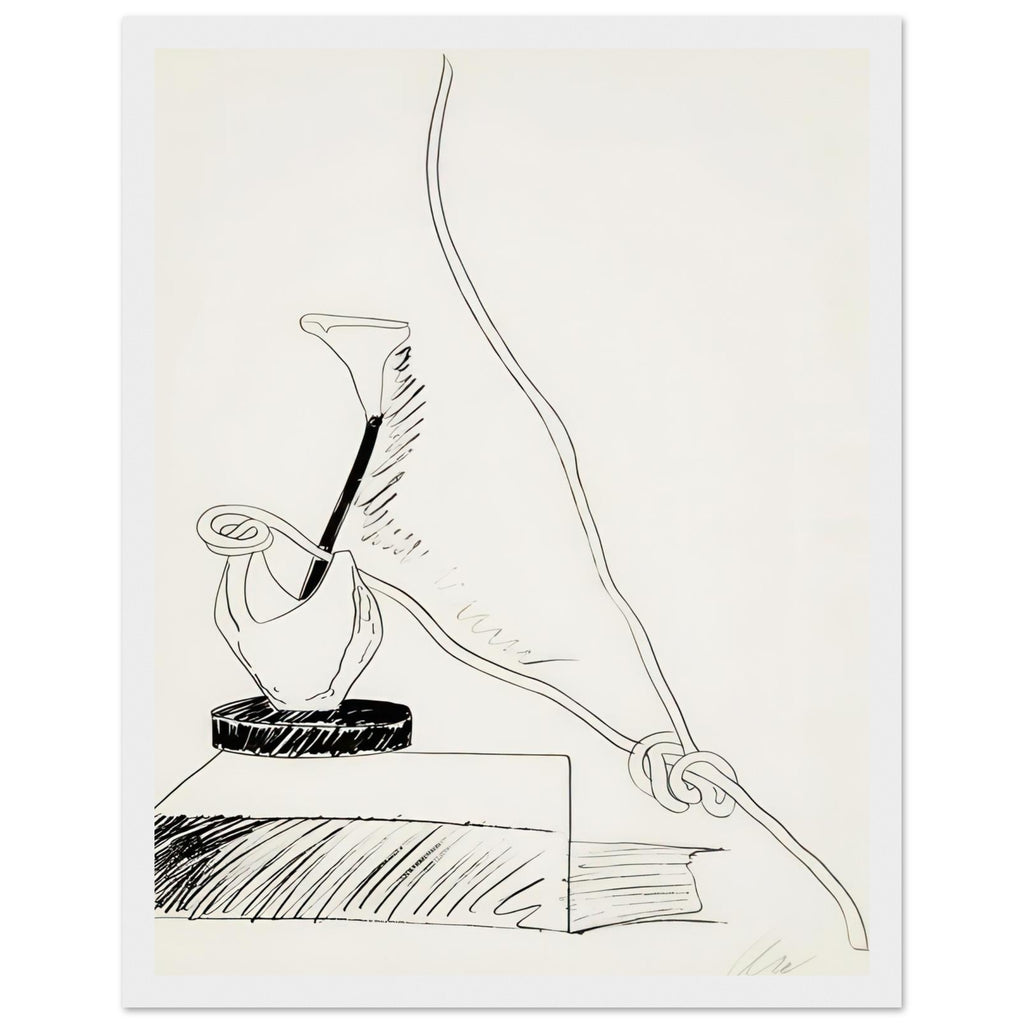 Andy Warhol framed print depicting the black-and-white treatment emphasizes shapes, texture and the structure of the flowers rather than bright color accents, white frame, 27x35 cm / 11x14″