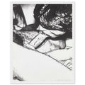 Andy Warhol framed print depicting its effect as wall art comes from the supplied artwork and its graphic presence, white frame, 27x35 cm / 11x14″