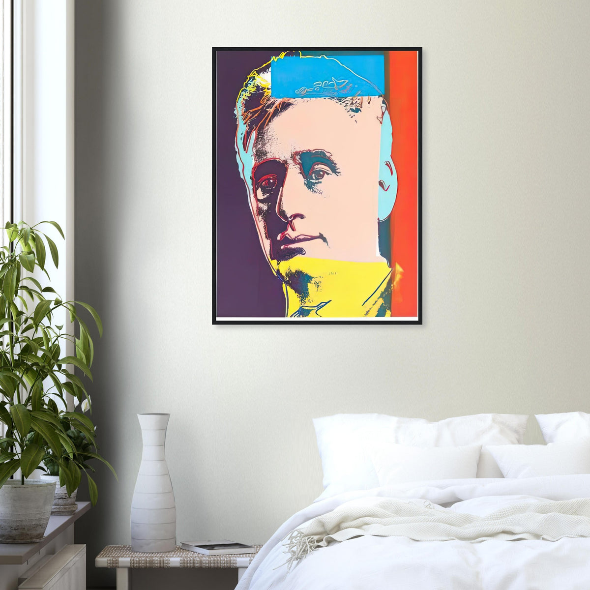 Andy Warhol framed print depicting the sitter is the pioneering American Supreme Court justice; This portrait belongs to Ten Portraits of Jews of the Twentieth Century, in which Warhol brought