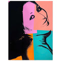 Andy Warhol poster depicting its effect as wall art comes from the supplied artwork and its graphic presence, 15x20 cm / 6x8″