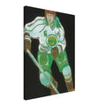 Andy Warhol canvas print depicting the sporting subject creates a sense of motion and energy, while its strong silhouette can be read as a graphic portrait rather than a conventional action photograph, 45x60 cm / 18x24″