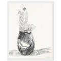 Andy Warhol framed print depicting the black-and-white treatment emphasizes shapes, texture and the structure of the flowers rather than bright color accents, white frame, 27x35 cm / 11x14″