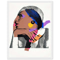 Andy Warhol framed print depicting areas of saturated colour and loose, sometimes deliberately displaced contours interact with the sitter’s photographic likeness; The Ladies and Gentlemen project portrays transgender women and drag performers from New York, including, white frame, 27x35 cm / 11x14″