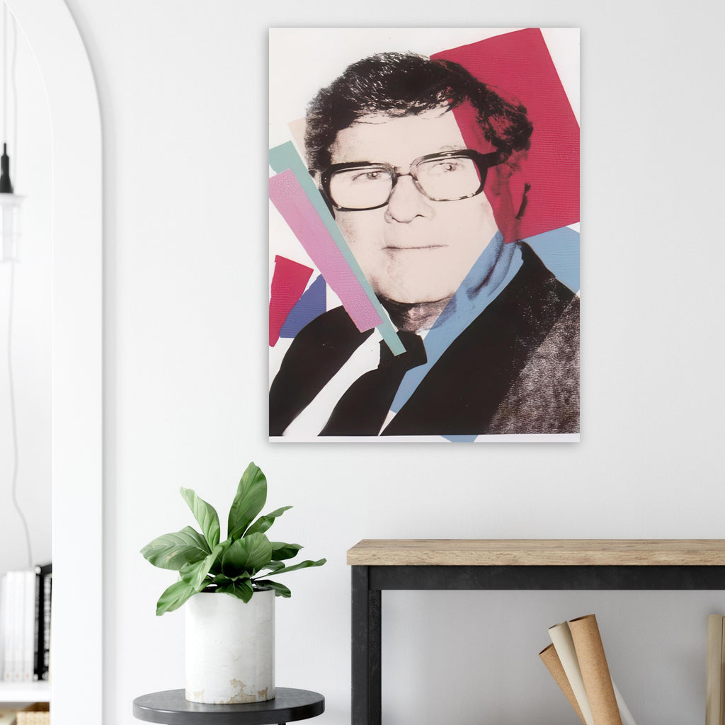 Andy Warhol poster depicting a direct portrait format keeps the focus on individual presence, allowing Warhol’s graphic treatment to elevate the sitter into an instantly readable image