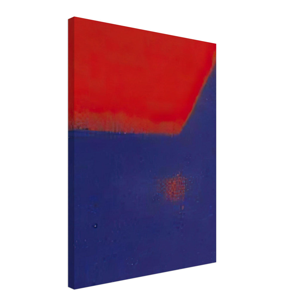 Andy Warhol canvas print depicting an expansive dark shape against a contrasting field creates a sense of movement, ambiguity and spatial depth, 45x60 cm / 18x24″