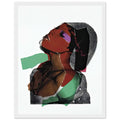 Andy Warhol framed print depicting areas of saturated colour and loose, sometimes deliberately displaced contours interact with the sitter’s photographic likeness; The Ladies and Gentlemen project portrays transgender women and drag performers from New York, including, white frame, 27x35 cm / 11x14″