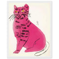 Andy Warhol framed print depicting a spare contour drawing gives the animal its personality, while uncomplicated forms keep the focus on the cat’s outline and pose, white frame, 27x35 cm / 11x14″
