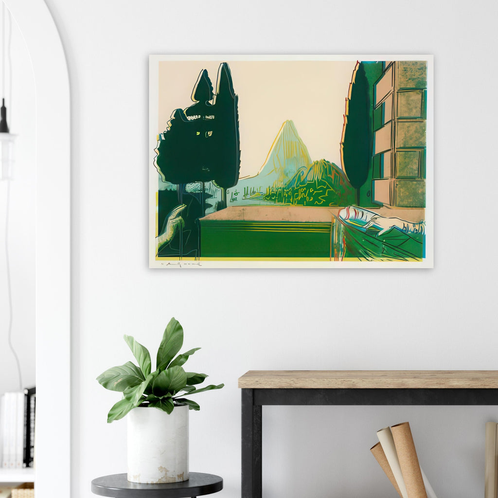 Andy Warhol poster depicting a carefully chosen detail from the Annunciation scene, a detail that connects the composition to its broader artistic subject