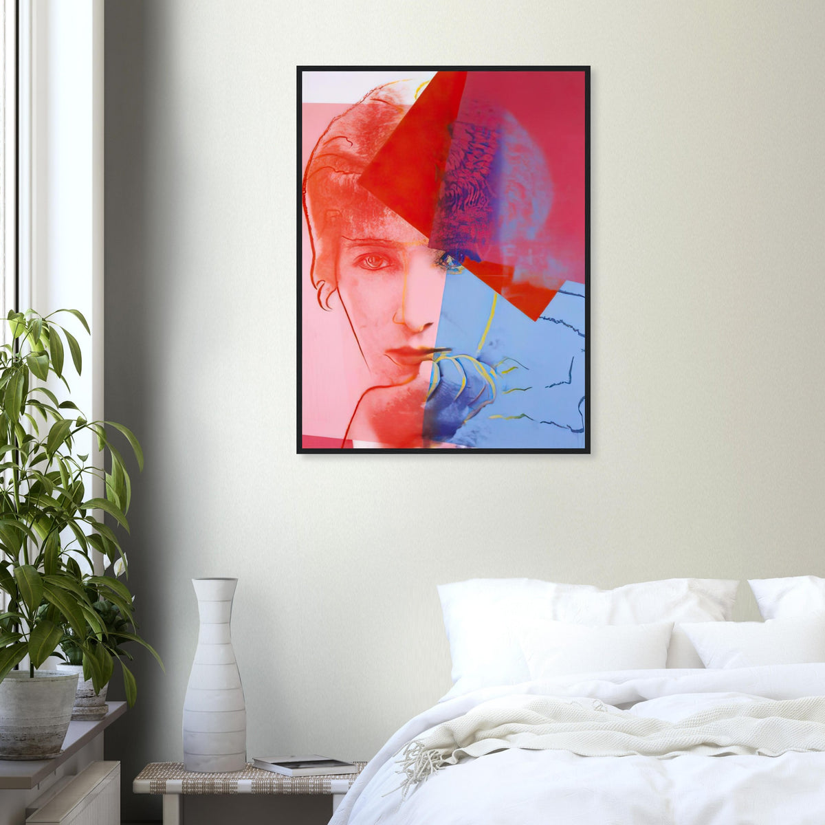 Andy Warhol framed print depicting the sitter is the French stage actress; This portrait belongs to Ten Portraits of Jews of the Twentieth Century, in which Warhol brought