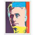 Andy Warhol framed print depicting the sitter is the pioneering American Supreme Court justice; This portrait belongs to Ten Portraits of Jews of the Twentieth Century, in which Warhol brought, white frame, 27x35 cm / 11x14″