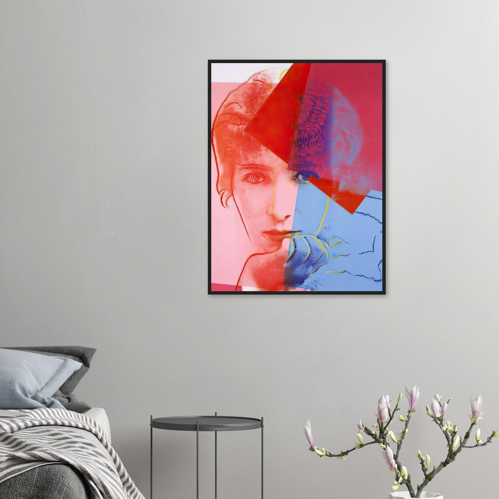 Andy Warhol framed print depicting the sitter is the French stage actress; This portrait belongs to Ten Portraits of Jews of the Twentieth Century, in which Warhol brought