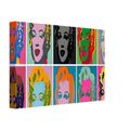 Andy Warhol canvas print depicting a sequence of Marilyn’s recognizable face presented through variations of color and repetition, a detail that connects the composition to its broader artistic, 20x30 cm / 8x12″