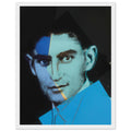 Andy Warhol framed print depicting the image centers on a distinctive likeness rather than narrative scenery; line and simplified contrast make the person the focus, white frame, 27x35 cm / 11x14″