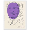 Andy Warhol framed print depicting the official frontal likeness becomes the foundation for freely manipulated colour; Warhol’s Mao portraiture grew from the vast circulation of the Chinese leader’s official image and the, white frame, 27x35 cm / 11x14″