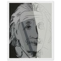 Andy Warhol framed print depicting the image centers on a distinctive likeness rather than narrative scenery; line and simplified contrast make the person the focus, white frame, 27x35 cm / 11x14″
