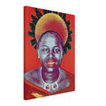 Andy Warhol canvas print depicting the recognizable royal portrait becomes a strong graphic focal point, 45x60 cm / 18x24″